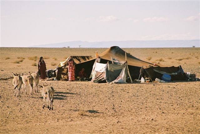 nomaden woestijn sahara marokko